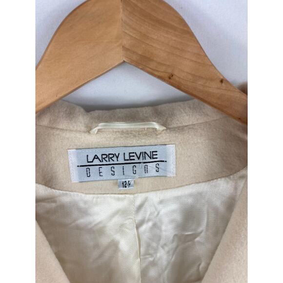 Larry Levine Designs Cashmere & Lambwool Peacoat 12P - Picture 4 of 6
